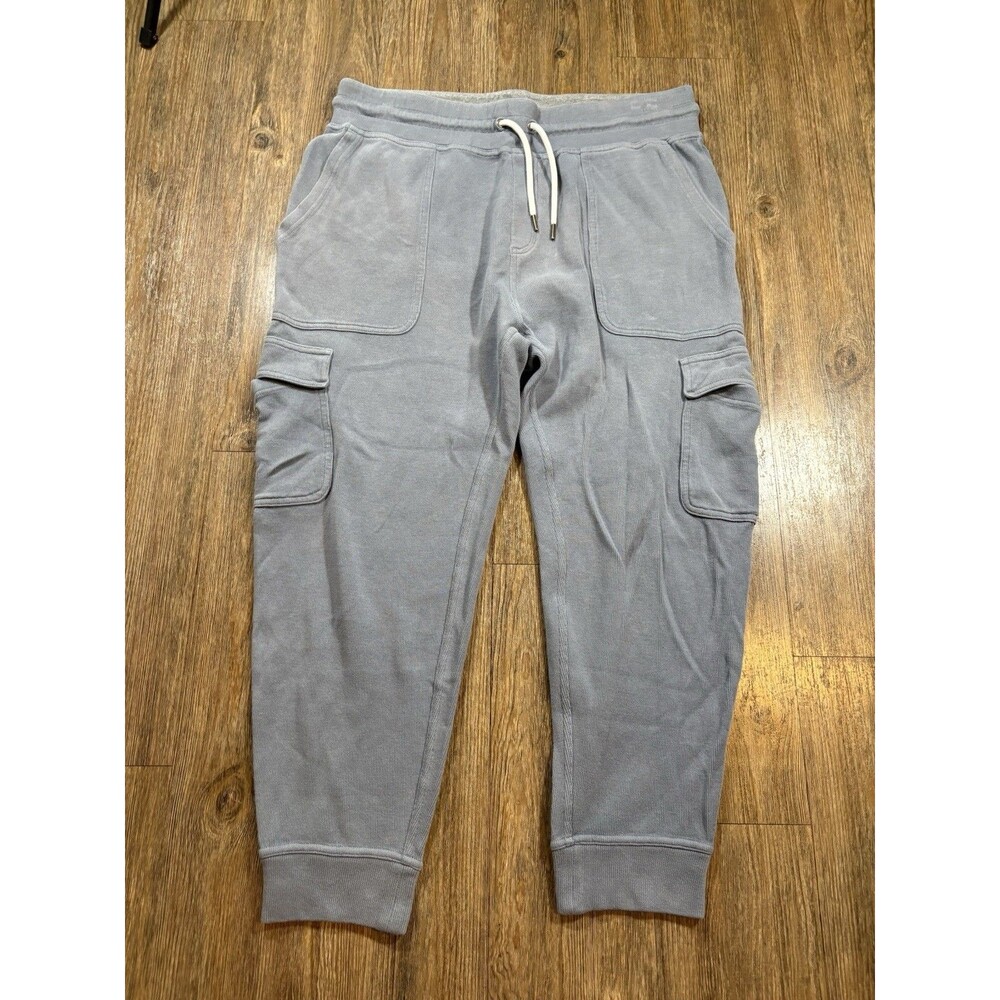 Brooks Brothers Joggers XL 36x26 Cargo Pique Rib Knit 100% Cotton Sweatpants